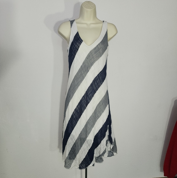Charlie B Dress 100% Cotton Sleeveless White Size M - Picture 2 of 12